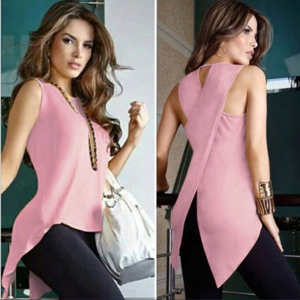 Women’s Sleeveless Back Cross Top